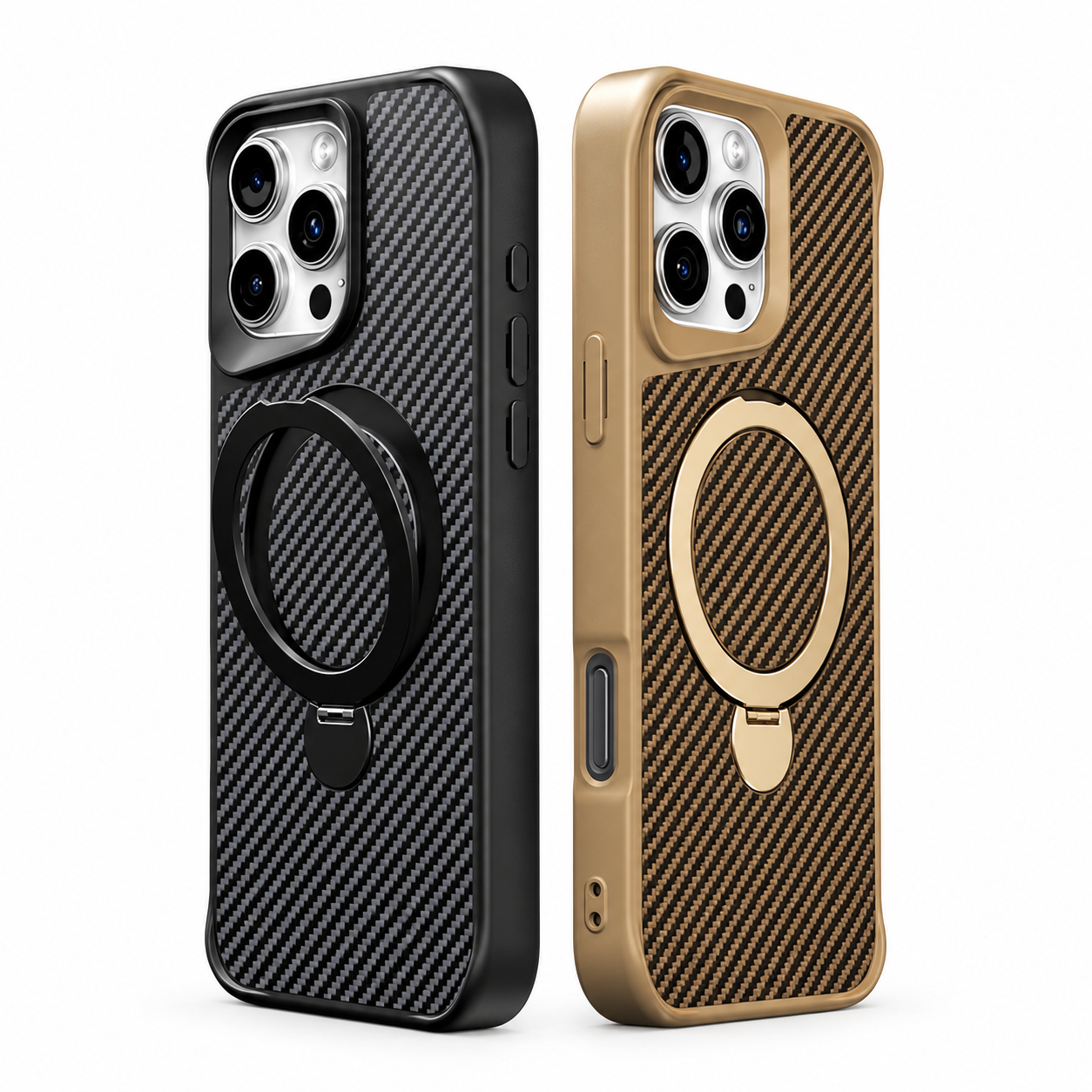 Fundas de carbono con anillo